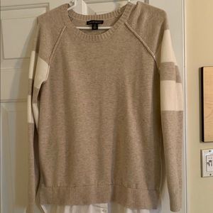 Faux Layer Maternity Sweater by A Pea in the Pod